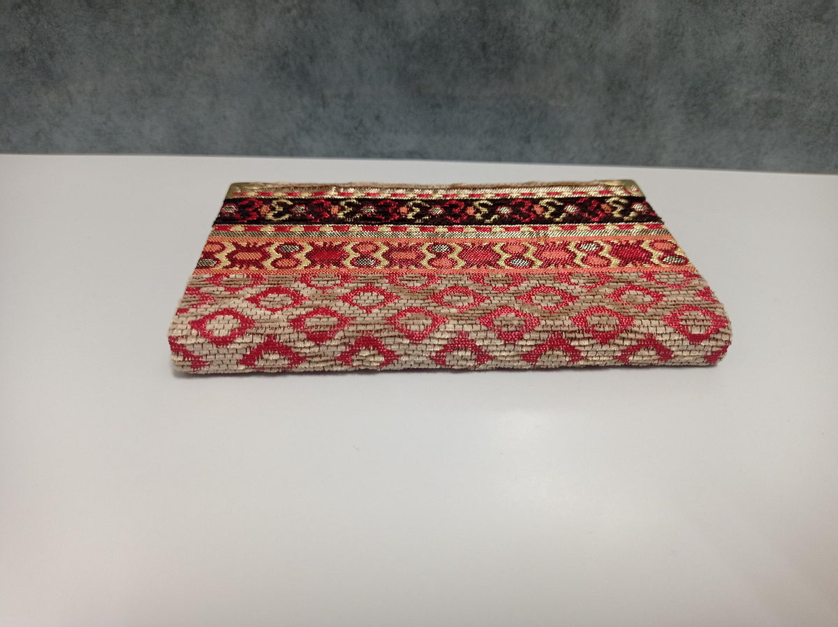 Woven Turkish Kilim Fabric Notebook, Lined Journal