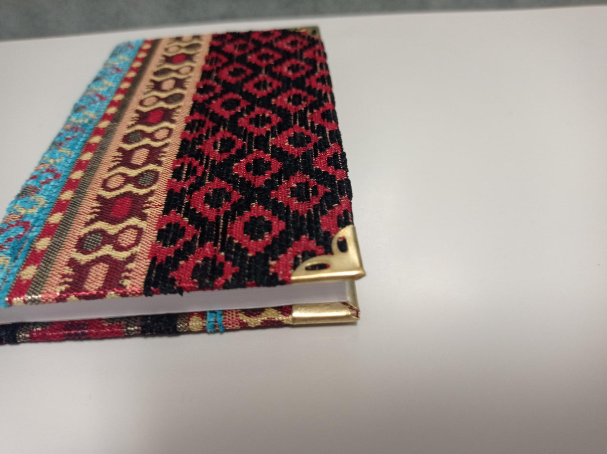 Chenille Jacquard Notebook, Turkish Rug Design, Kilim Pattern