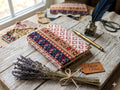 Turkish Kilim Fabric Notebook – Brass Corners, Lined Journal for Writers, Travelers
