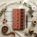 Woven Turkish Kilim Fabric Notebook, Lined Journal